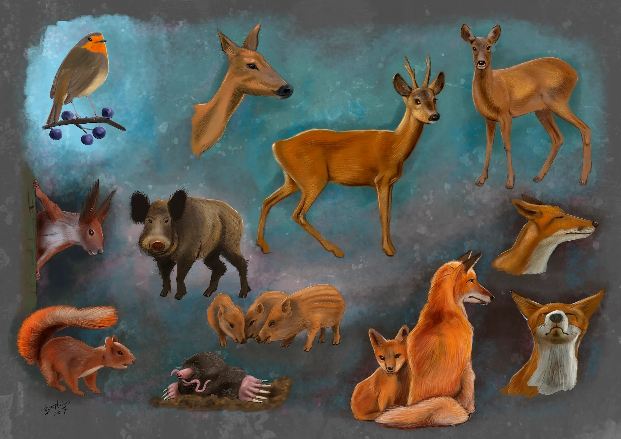 Illustratie door Ben Art Work — voorbeeld 12